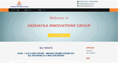 Desktop Screenshot of akshayaagroup.com