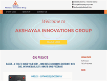 Tablet Screenshot of akshayaagroup.com